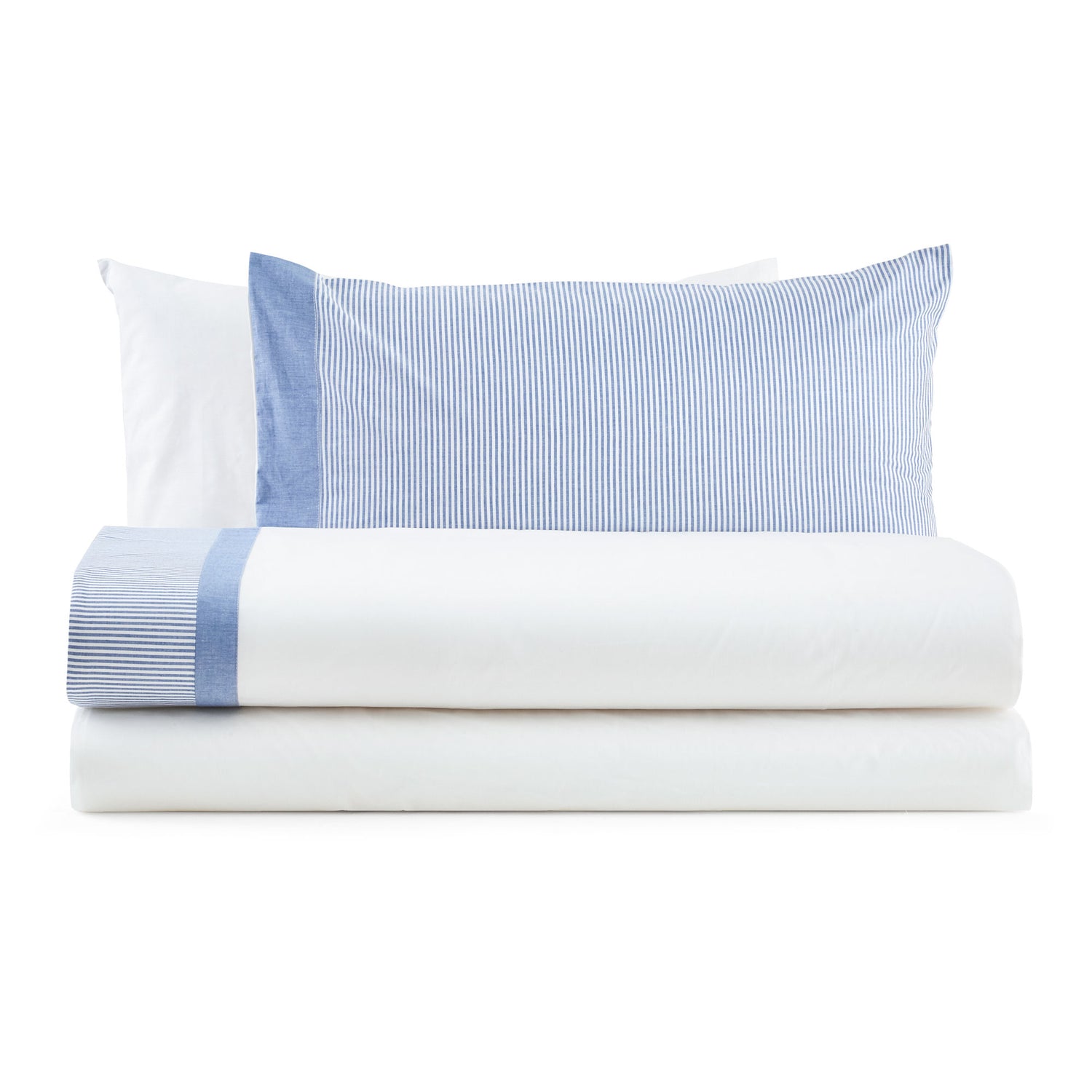 GIAVA completo letto Singolo Puro Cotone Tinto in Filo | Domus Zone