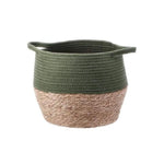 Cesto Portapiante in Vimini con Manici | 28x27 cm | Domus Zone - DomusZone
