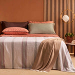 COCO Completo Letto puro Cotone Tinto in Capo con Piping | Domus Zone - DomusZone