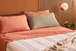 COCO Completo Letto puro Cotone Tinto in Capo con Piping | Domus Zone - DomusZone