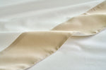 DIAMANTE Completo Letto di cotone 1 piazza e 1/2 con Balza in Raso 300 T.C. | Domus Zone - DomusZone
