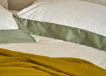 DIAMANTE Completo Letto di cotone 1 piazza e 1/2 con Balza in Raso 300 T.C. | Domus Zone - DomusZone