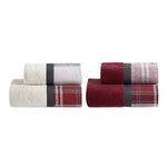 DOLOMITI 2 Set Spugna Tartan Viso + Ospite | Domus Zone - DomusZone