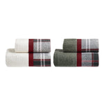 DOLOMITI 2 Set Spugna Tartan Viso + Ospite | Domus Zone - DomusZone
