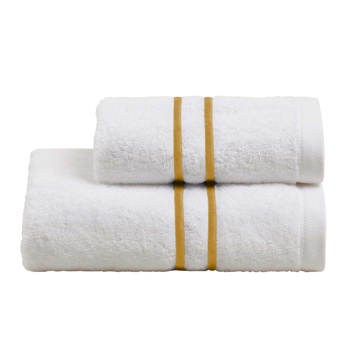 DOUBLE Set Asciugamani in spugna 530 gr e bacchette ricamate | Domus Zone - DomusZone