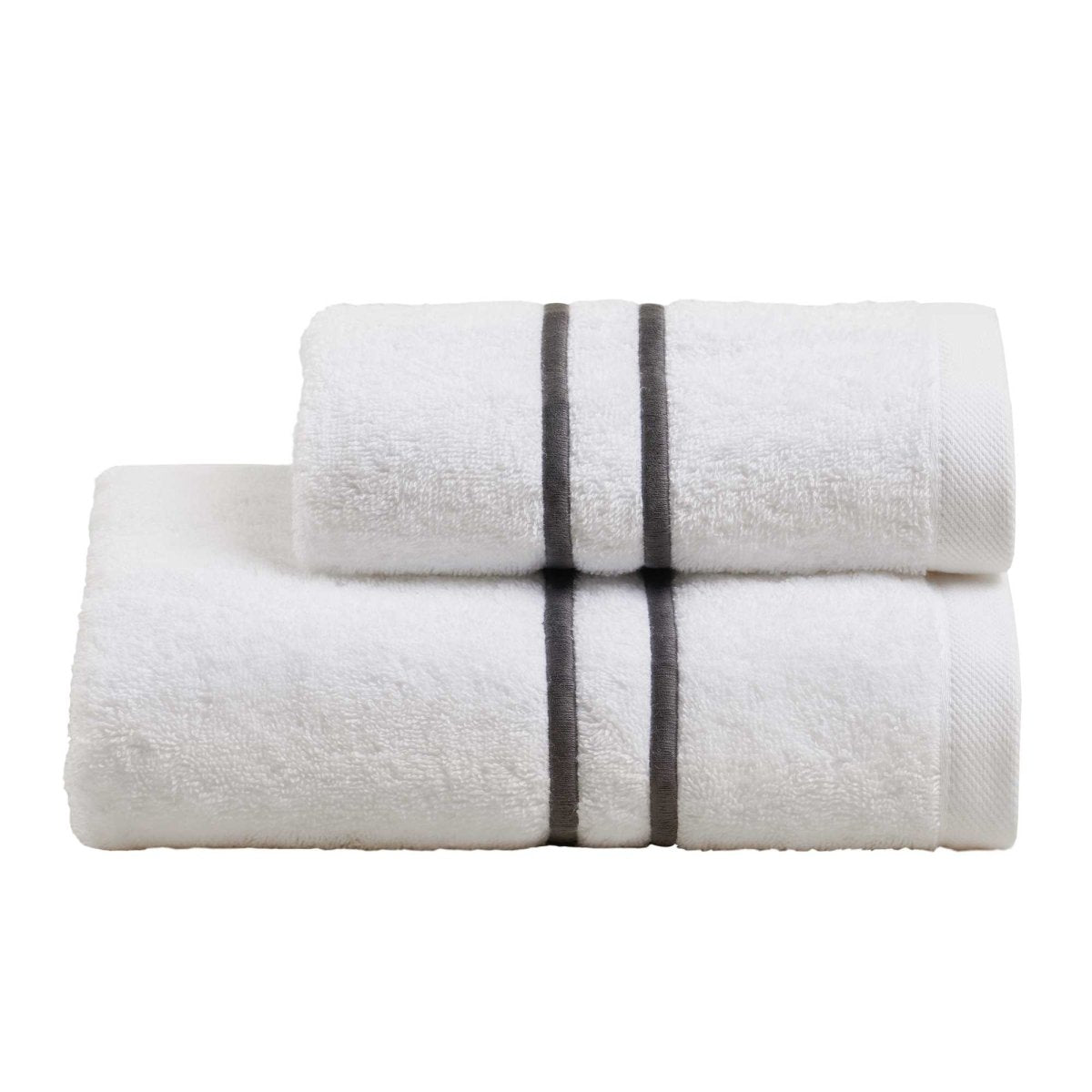 DOUBLE Set Asciugamani in spugna 530 gr e bacchette ricamate | Domus Zone - DomusZone
