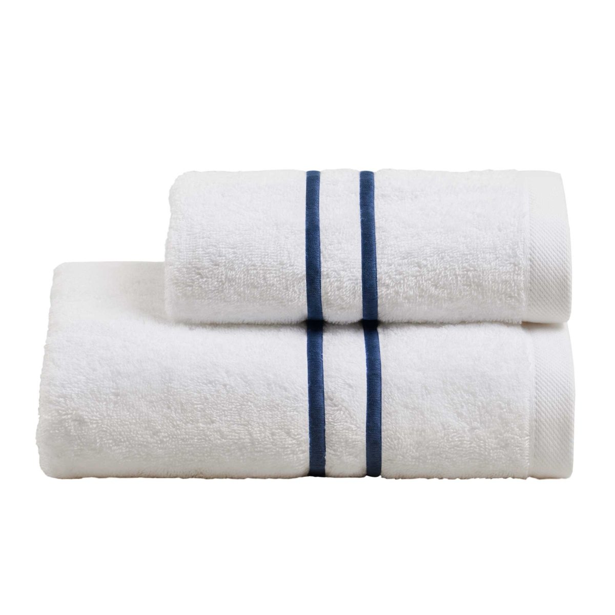DOUBLE Set Asciugamani in spugna 530 gr e bacchette ricamate | Domus Zone - DomusZone