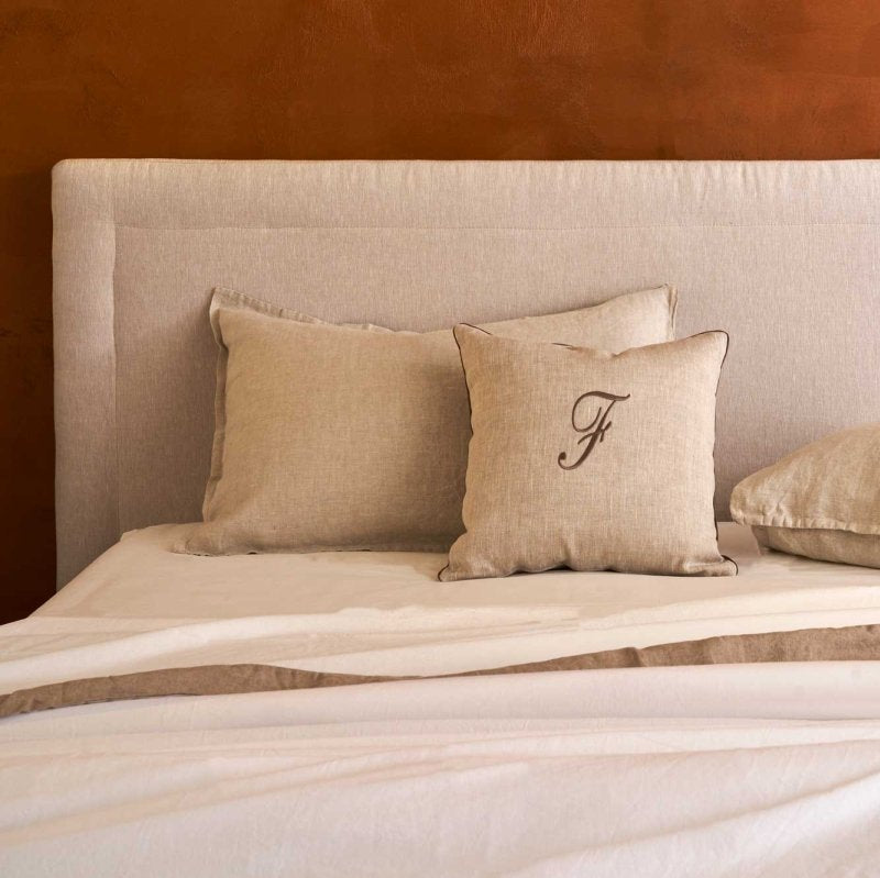 EKO LINO Completo Letto Cotone con Dettagli in Lino | Domus Zone - DomusZone