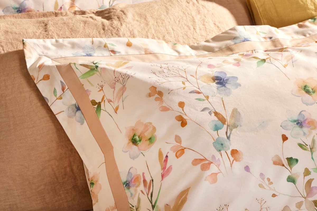 FLORES Completo Letto stampato in Percalle 200 T.C.| Domus Zone - DomusZone