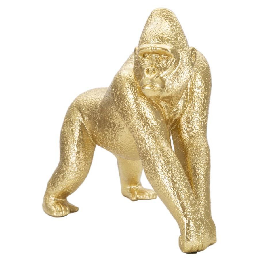 GORILLA Decorativo in Resina Oro Mauro Ferretti 24,3x13,9x22,8 | Domus Zone - DomusZone