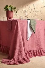 JULIET Tovaglia Puro Lino 250gr/mq con Rouches | Domus Zone - DomusZone