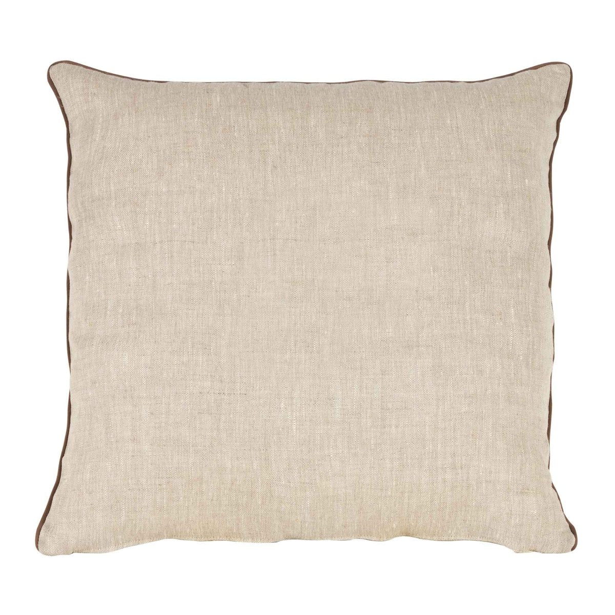 LEONARDO cuscino Arredo in Lino con ricamo Monogram | Domus Zone - DomusZone