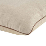 LEONARDO cuscino Arredo in Lino con ricamo Monogram | Domus Zone - DomusZone