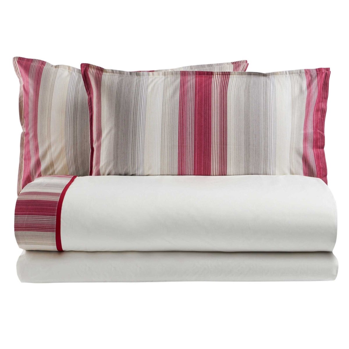 MAKALU completo letto di cotone con federe e balza in Percalle stampato| Domus Zone - DomusZone