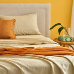 NANTES Completo Letto in Cotone e Lino Tinto in capo | Domus Zone - DomusZone