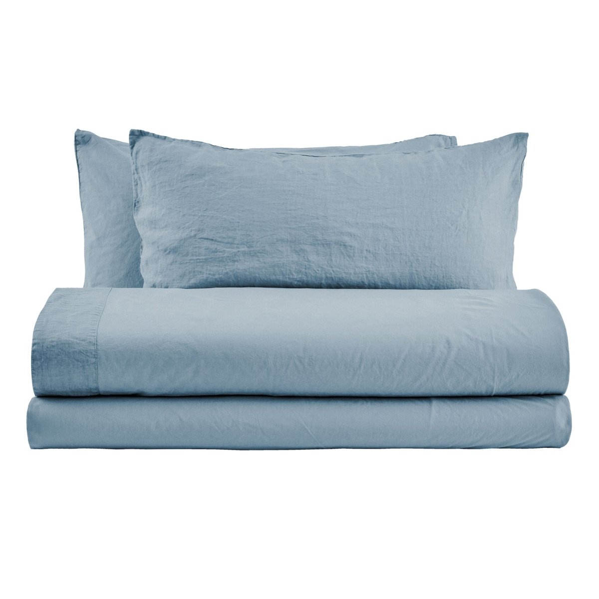NANTES Completo Letto in Cotone e Lino Tinto in capo | Domus Zone - DomusZone