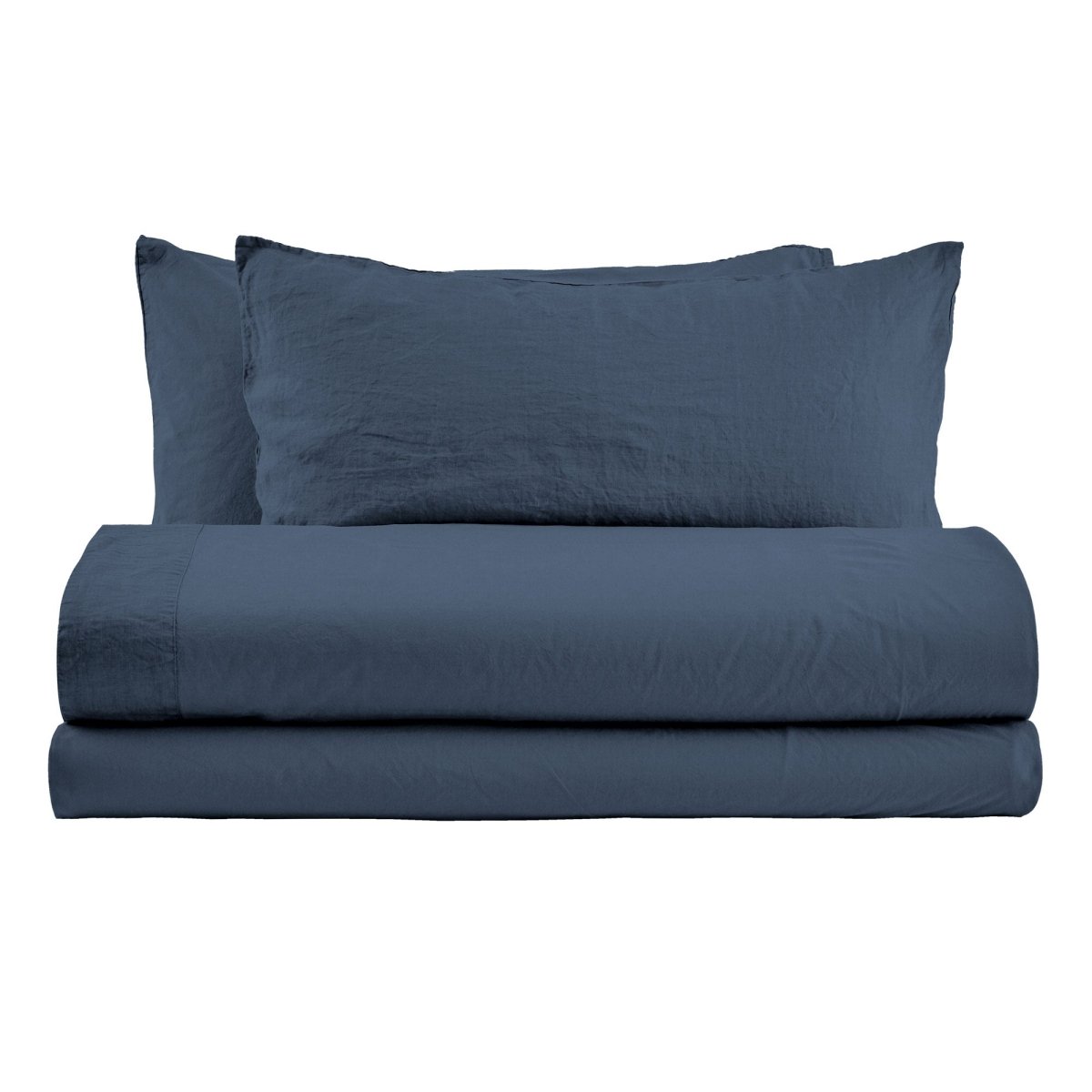 NANTES Completo Letto in Cotone e Lino Tinto in capo | Domus Zone - DomusZone