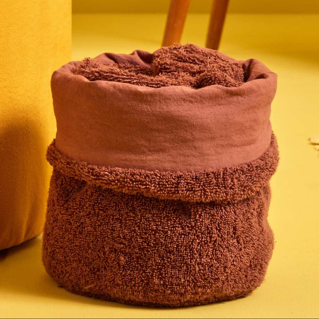 ORIGINE cestino lavette in spugna 530gr e cotone| Domus Zone - DomusZone