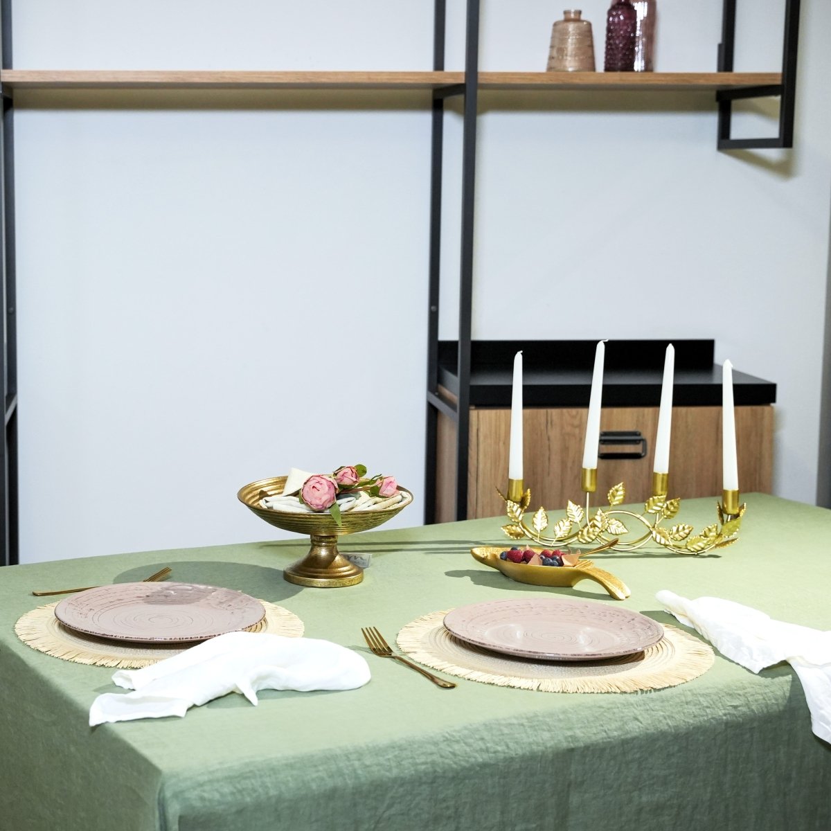 Porta Candele in Ferro Dorato per 4 Candele | Domus Zone - DomusZone