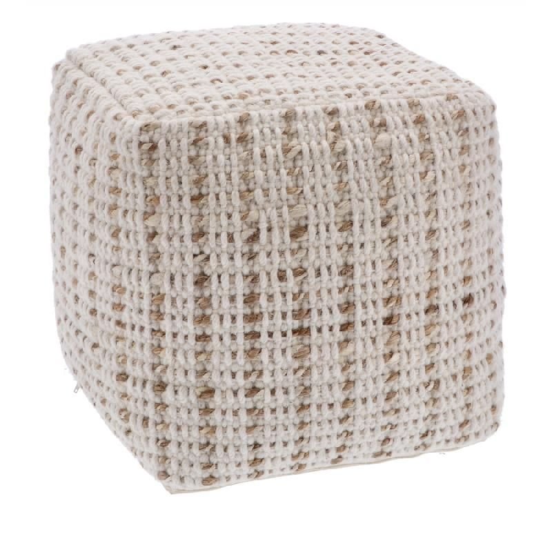 Pouf in Lana e Fibra Naturale | Domus Zone - DomusZone