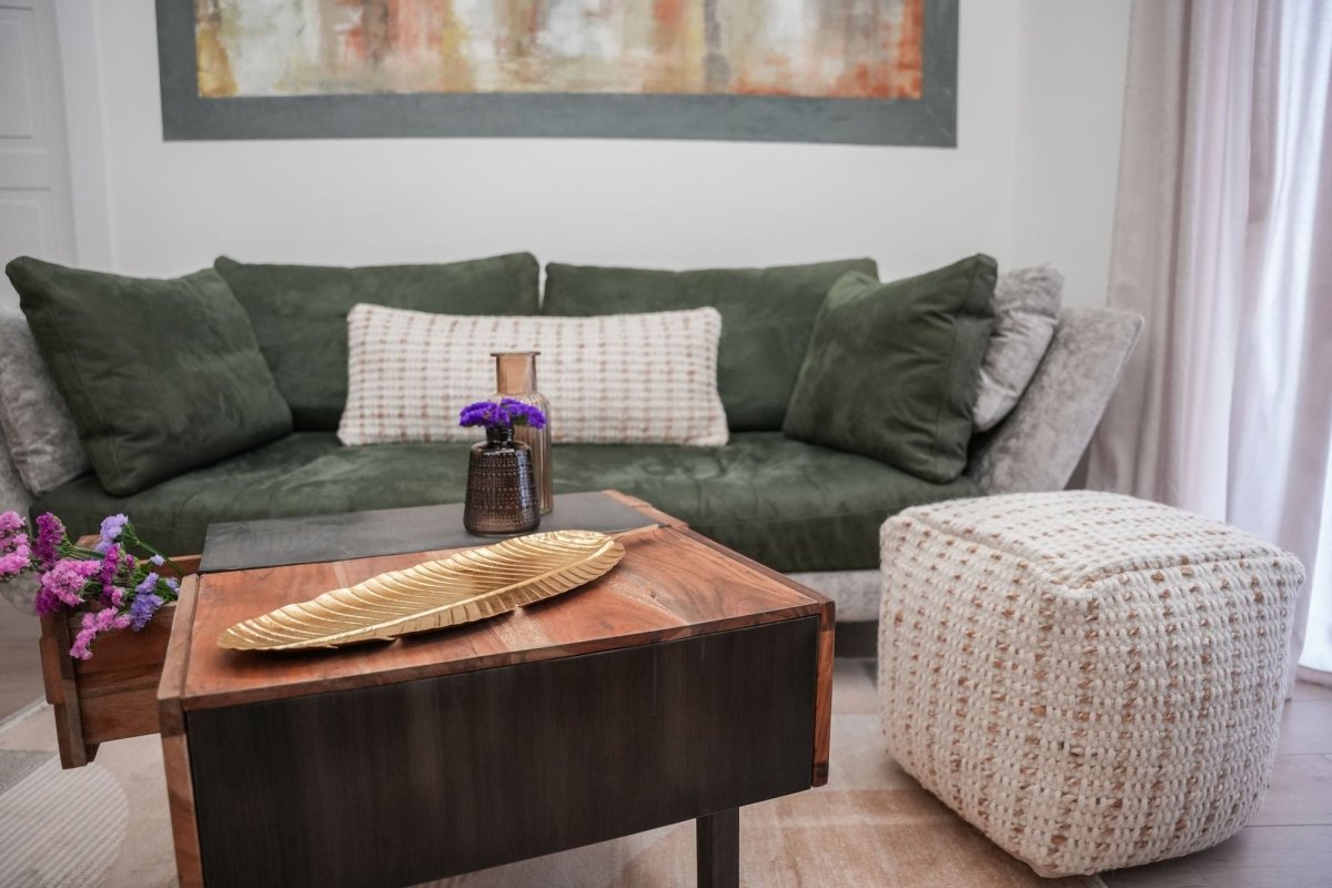 Pouf in Lana e Fibra Naturale | Domus Zone - DomusZone