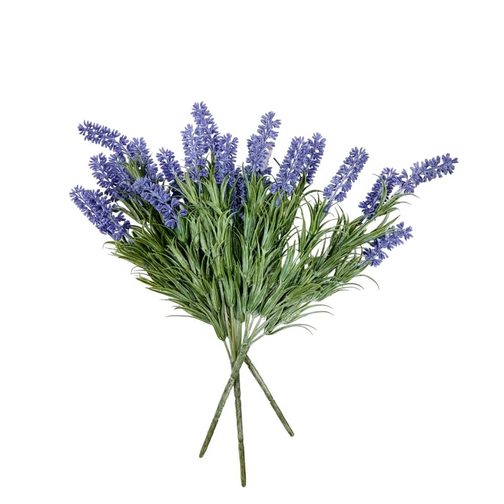 Ramoscello Artificiale di Lavanda in Fiore 34h cm | Domus Zone - DomusZone
