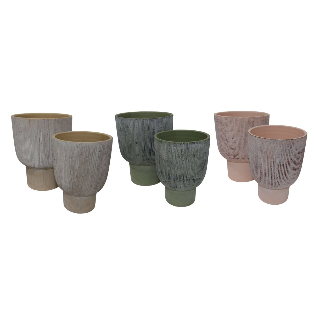 Set 2 Vasi Ampy in Cemento in 3 colori | Domus Zone - DomusZone