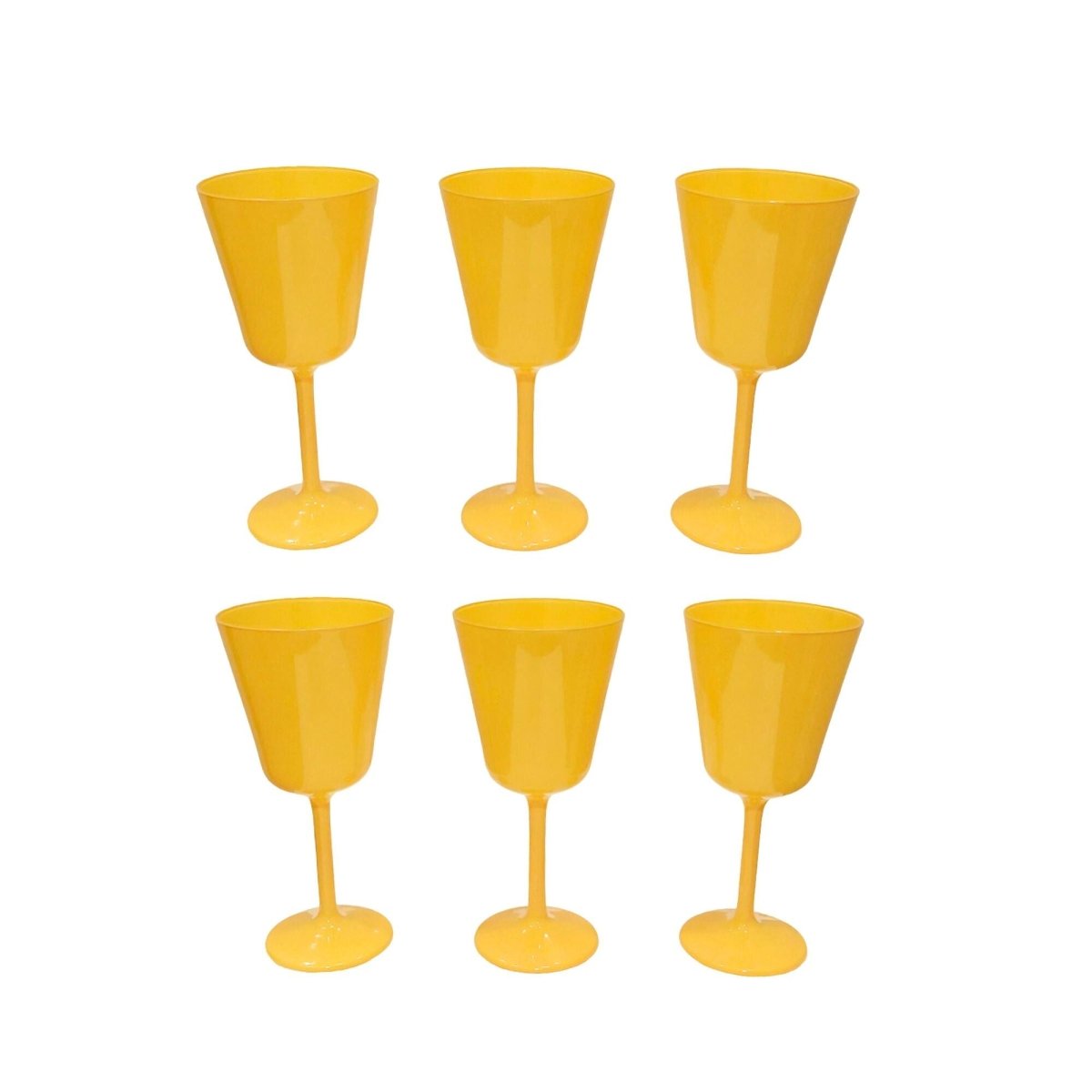 Set 6 Calici Naples Giallo Opaco | Domus Zone - DomusZone