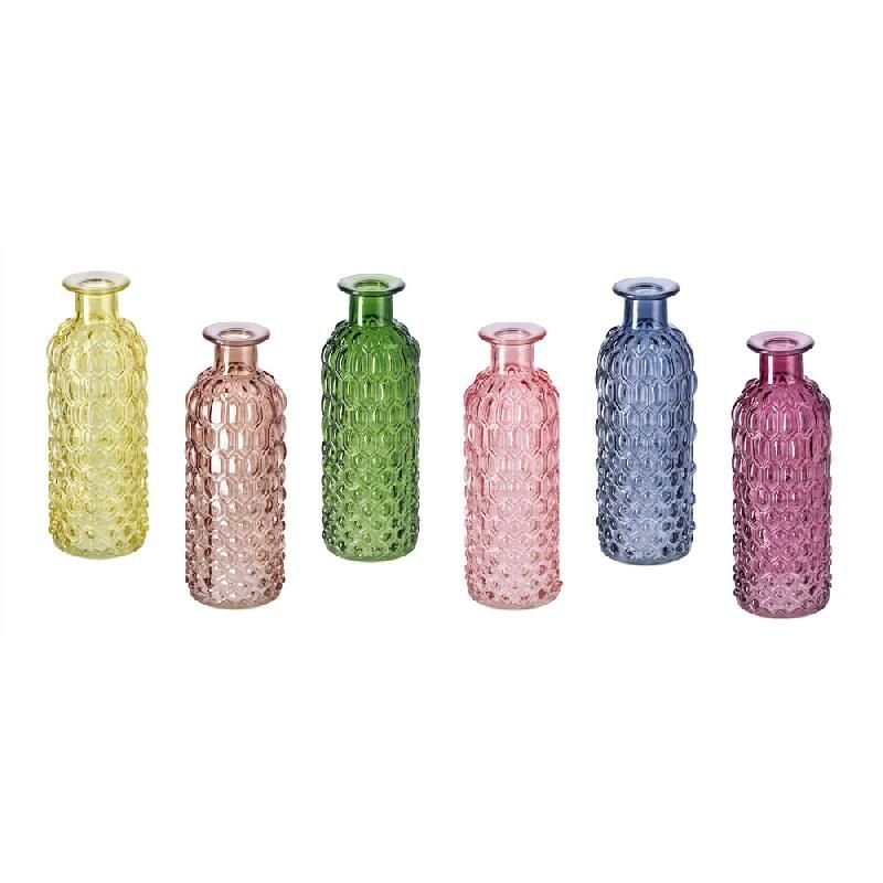 Set 6 Vasetti Monofiore in Vetro Colorato | Domus Zone - DomusZone