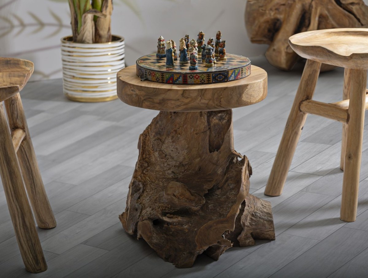 Sgabello Jamet in Teak Riciclato Mauro Ferretti | Domus Zone - DomusZone