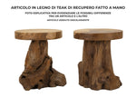 Sgabello Jamet in Teak Riciclato Mauro Ferretti | Domus Zone - DomusZone