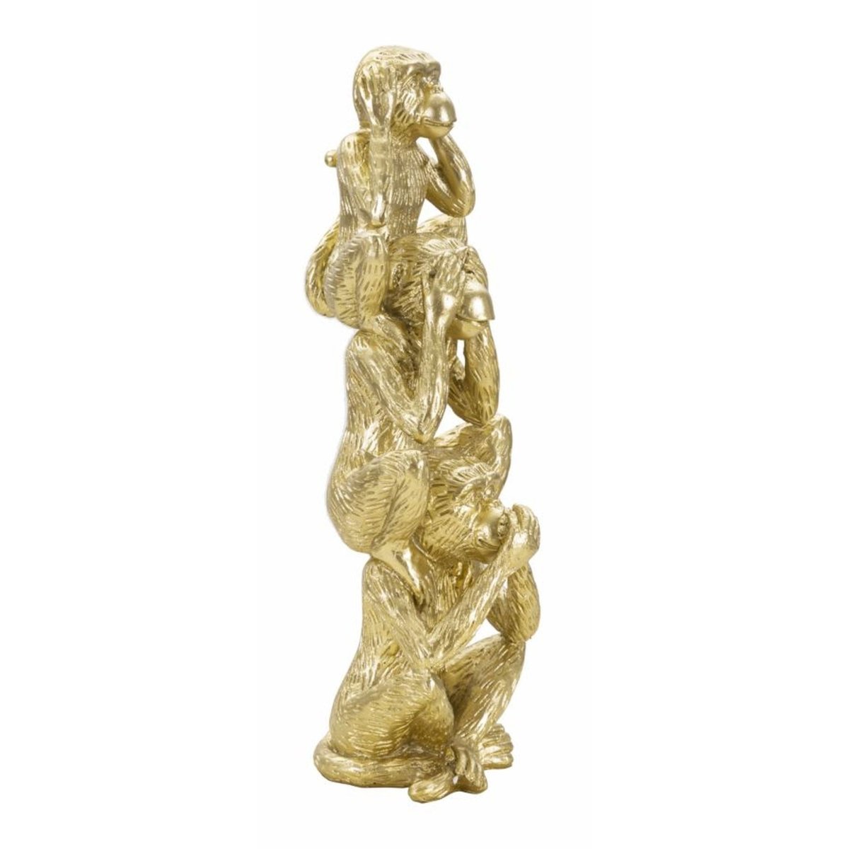 Statua Scimmie Tower Oro | Domus Zone - DomusZone