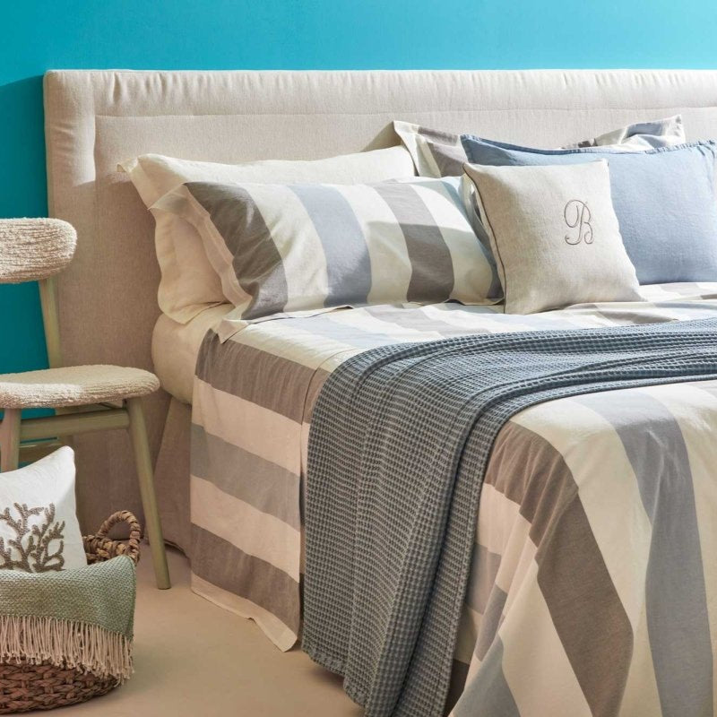 TROPEA Eko Completo Letto in Percalle Tinto in Filo 200 T.C. | Domus Zone - DomusZone