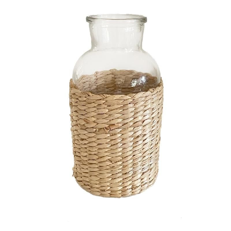 Vaso in Vetro a Cilindro con Juta | Domus Zone - DomusZone